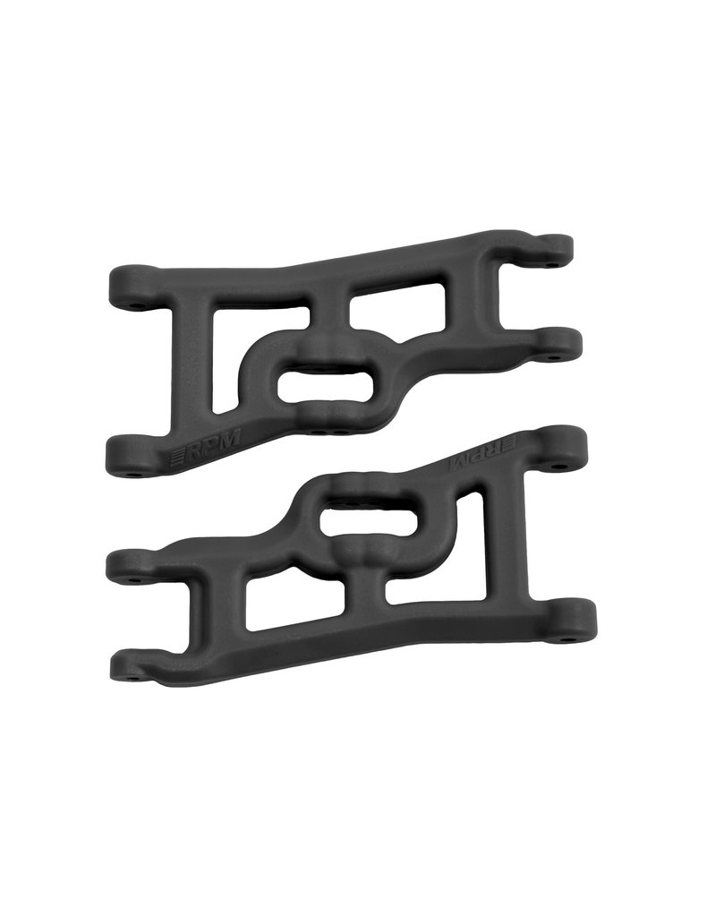 RPM RC PRODUCTS RPM70552 OFFSET FRONT A-ARM FOR SLASH, NITRO SLASH: BLACK