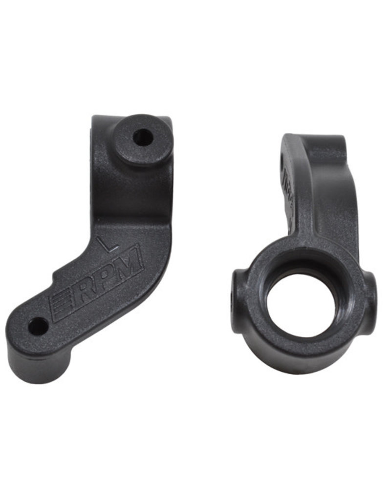 RPM RC PRODUCTS RPM73292 FRONT SPINDLE STEERING BLOCKS: BLACK