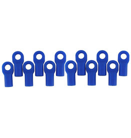 RPM RC PRODUCTS RPM80475 1/10 SHORT ROD ENDS: BLUE (12)