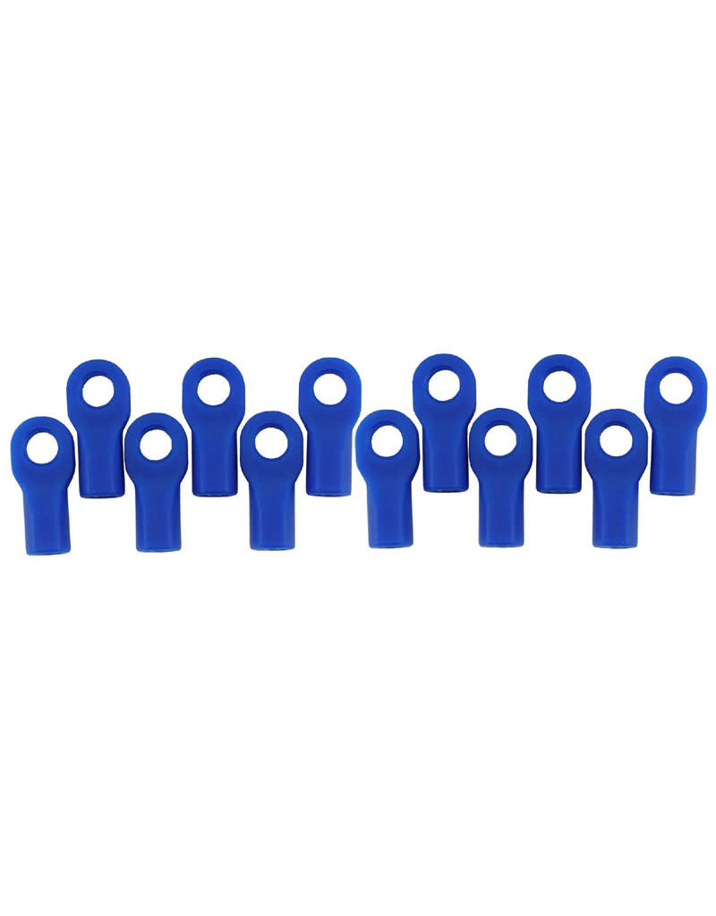 RPM RC PRODUCTS RPM80475 1/10 SHORT ROD ENDS: BLUE (12)