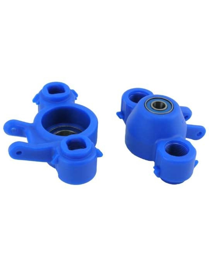 RPM RC PRODUCTS RPM80585 OVERSIZED AXLE CARRIERS FOR SLAYER, REVO, T/EMAXX: BLUE