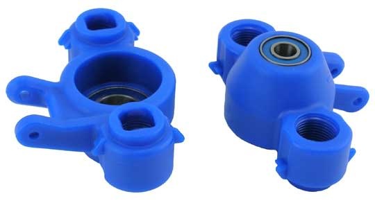 RPM80585 OVERSIZED AXLE CARRIERS FOR SLAYER, REVO, T/EMAXX: BLUE