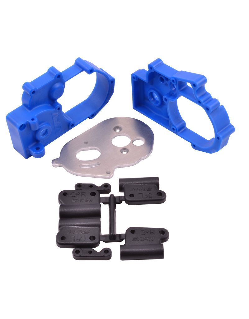 RPM RC PRODUCTS RPM73615 HYBRID GEARBOX HOUSING FOR TRAXXAS 2WD: BLUE