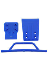 RPM RC PRODUCTS RPM80025 FRONT BUMPER & SKID PLATE FOR SLASH 4X4: BLUE