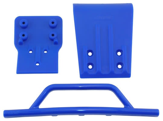 80025 - Front Bumper & Skid Plate for Traxxas Slash 4X4 - Blue