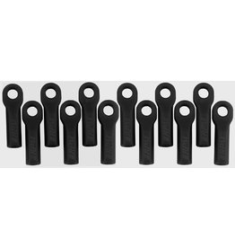 RPM RC PRODUCTS RPM80512 1/10 LONG ROD ENDS: BLACK (12)