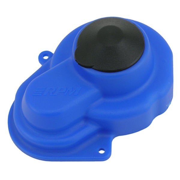 RPM80525 SEALED GEAR COVER FOR TRAXXAS 2WD: BLUE