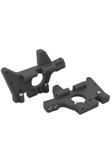 RPM RC PRODUCTS RPM81062 FRONT BULKHEAD SET FOR T-MAXX, E-MAXX: BLACK
