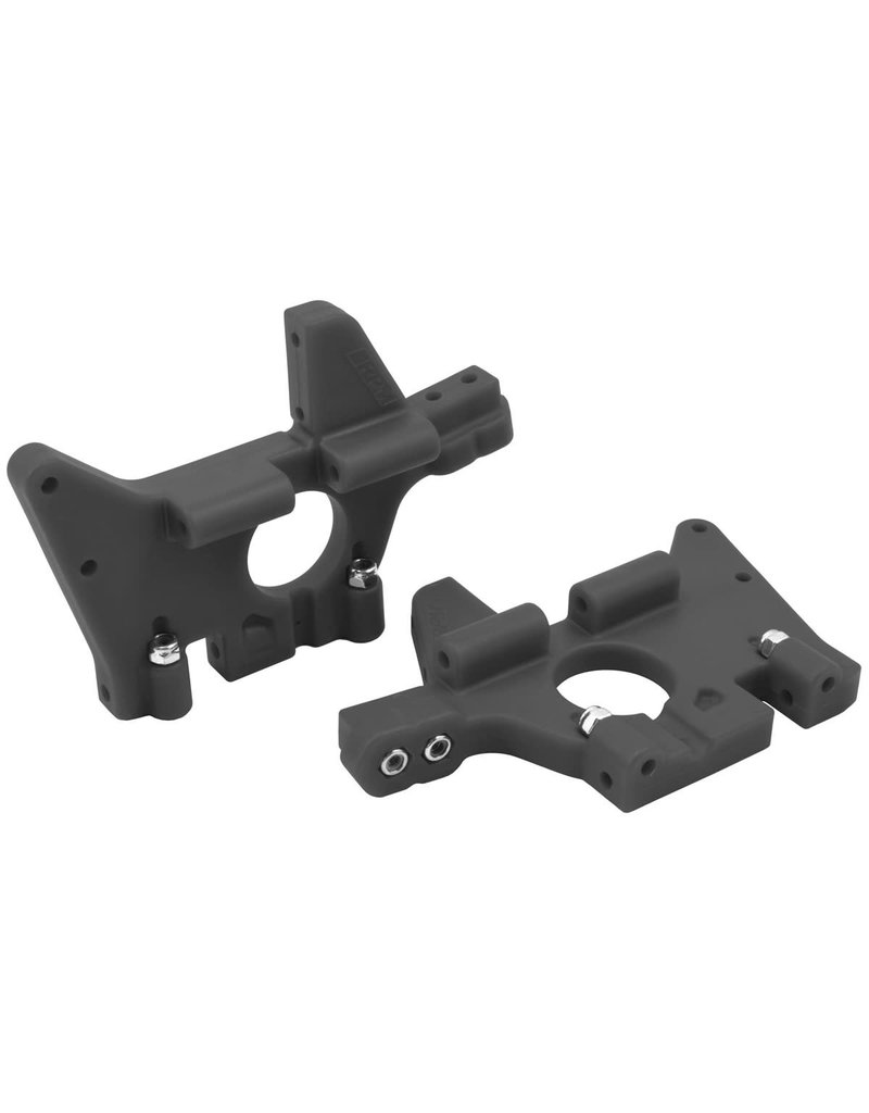 RPM RC PRODUCTS RPM81062 FRONT BULKHEAD SET FOR T-MAXX, E-MAXX: BLACK