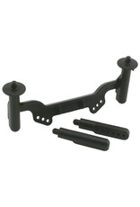 RPM RC PRODUCTS RPM81122 ADJUSTABLE FRONT BODY MOUNTS BLK