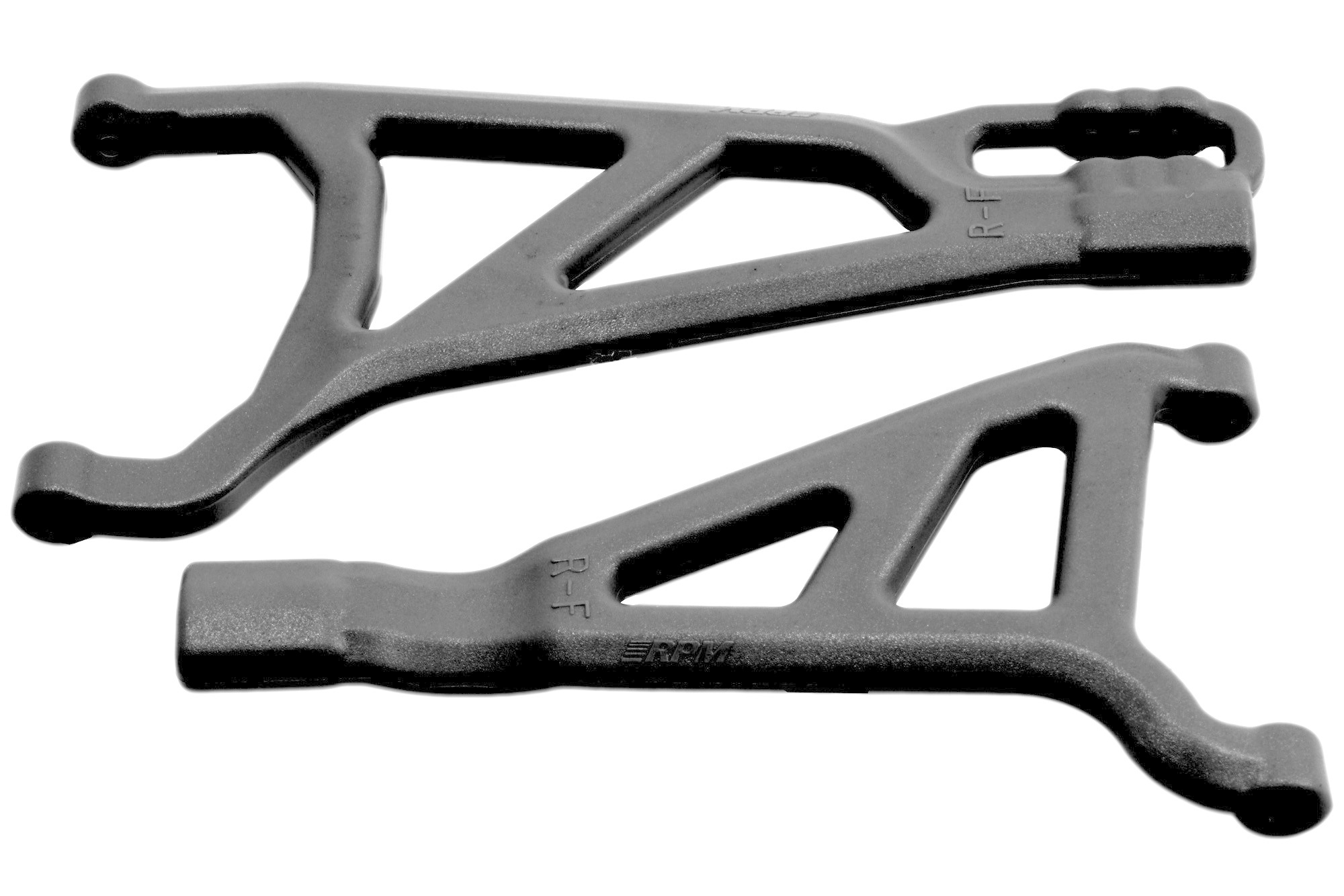 RPM81462 FRONT RIGHT A-ARMS: BLACK E-REVO 2.0