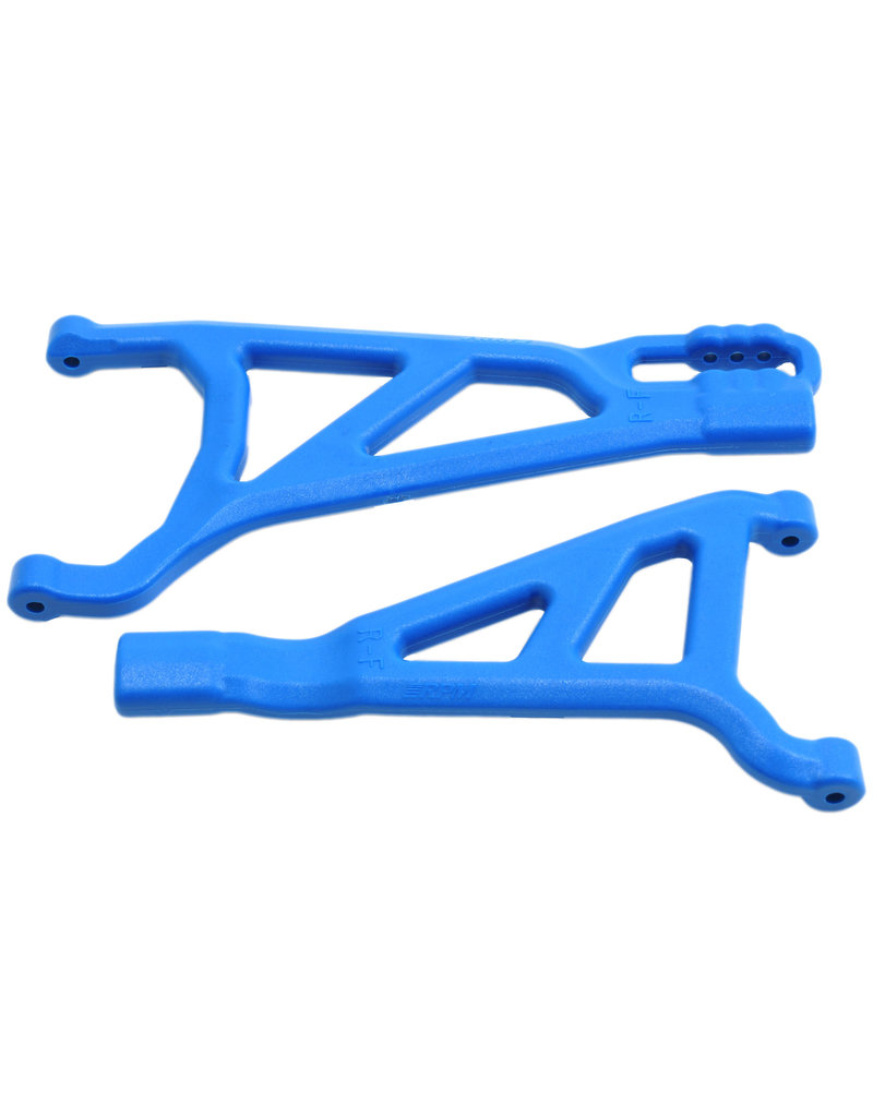 RPM RC PRODUCTS RPM81465 FRONT RIGHT A-ARMS: BLUE E-REVO 2.0
