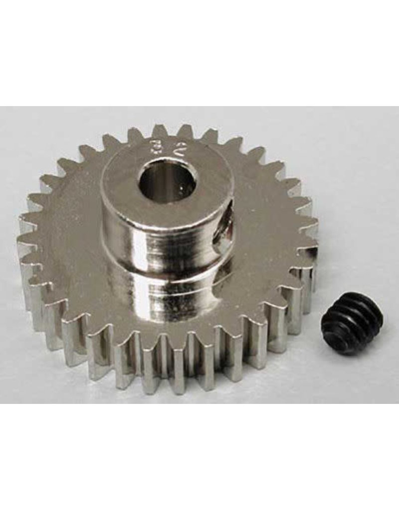 ROBINSON RACING RRP1032 48P PINION GEAR 32T (3.17MM BORE): NICKEL PLATED ALLOY STEEL