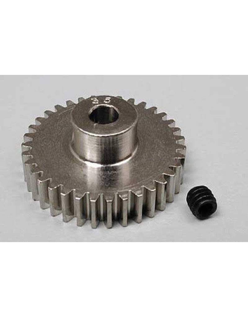 ROBINSON RACING RRP1035 48P PINION GEAR 35T (3.17MM BORE): NICKEL PLATED ALLOY STEEL