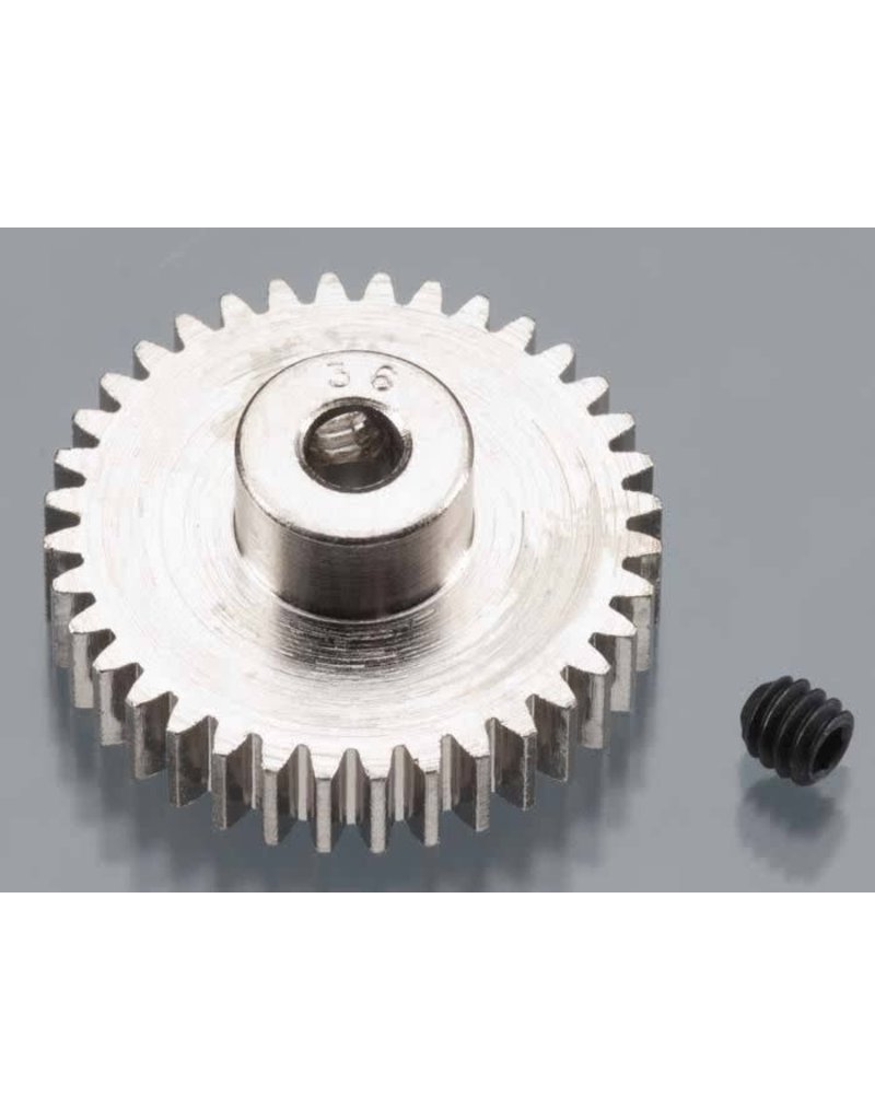 ROBINSON RACING RRP1036 48P PINION GEAR 36T (3.17MM BORE): NICKEL PLATED ALLOY STEEL
