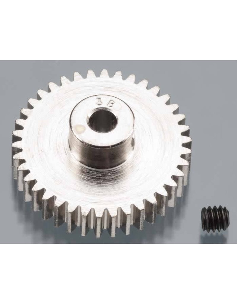 ROBINSON RACING RRP1038 48P PINION GEAR 38T (3.17MM BORE): NICKEL PLATED ALLOY STEEL