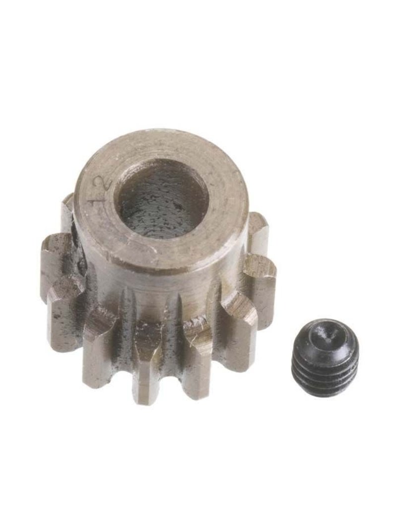 ROBINSON RACING RRP1212 MOD1 PINION GEAR 12T (5MM BORE): EXTRA HARDENED STEEL
