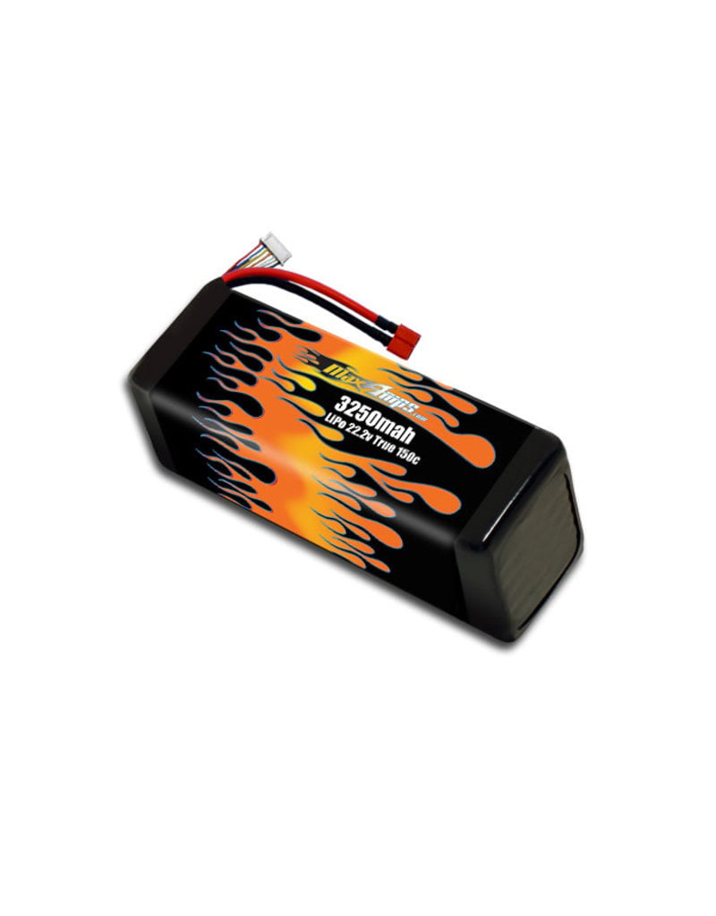 MAXAMPS BATTERIES MAXAMPS 6S LIPO 22.2V 3250MAH 150C WITH XT90