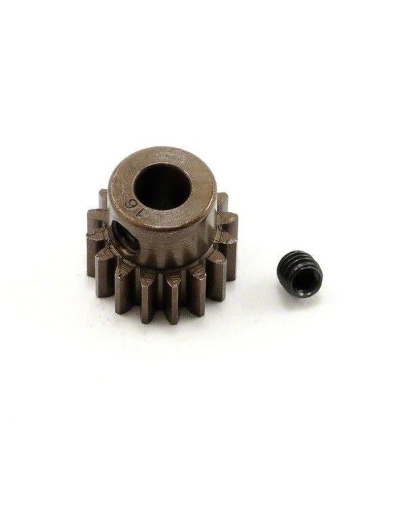 ROBINSON RACING RRP8716 0.8 MOD PINION GEAR 16T (5MM BORE): EXTRA HARDENED STEEL