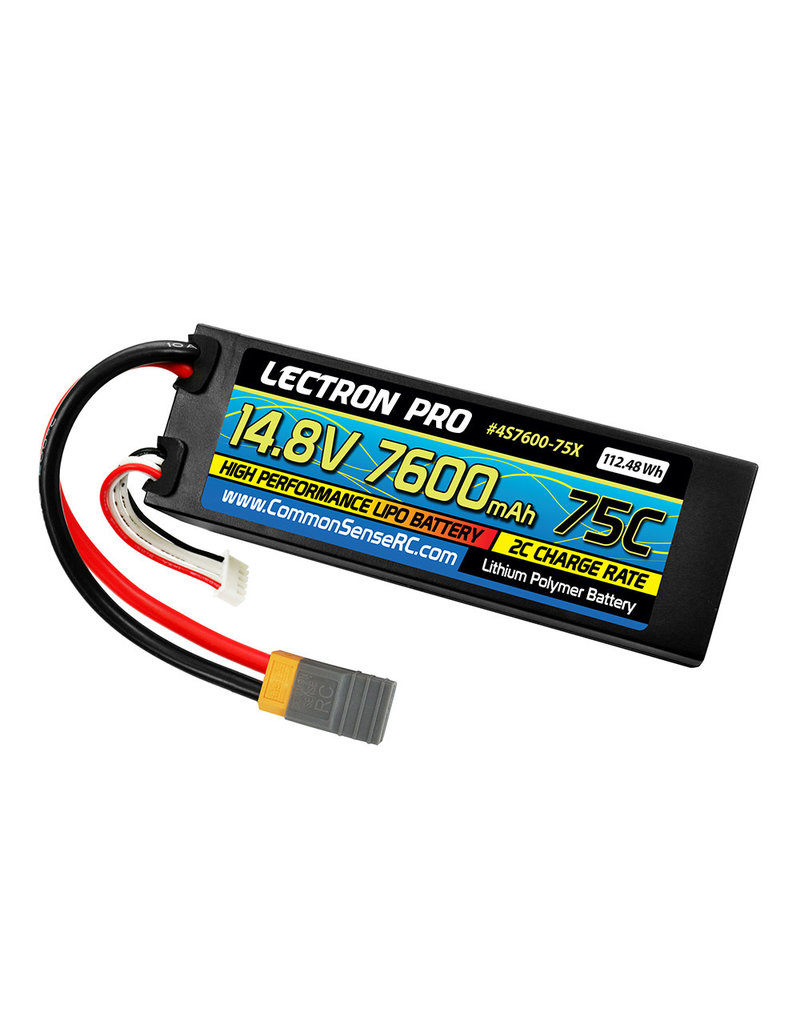 LECTRON PRO LECTRON PRO 4S LIPO 14.8V 7600MAH 75C BATTERY: XT60 W/ TRAXXAS