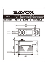 SAVOX SAVSB2292SG BLACK EDITION SERVO