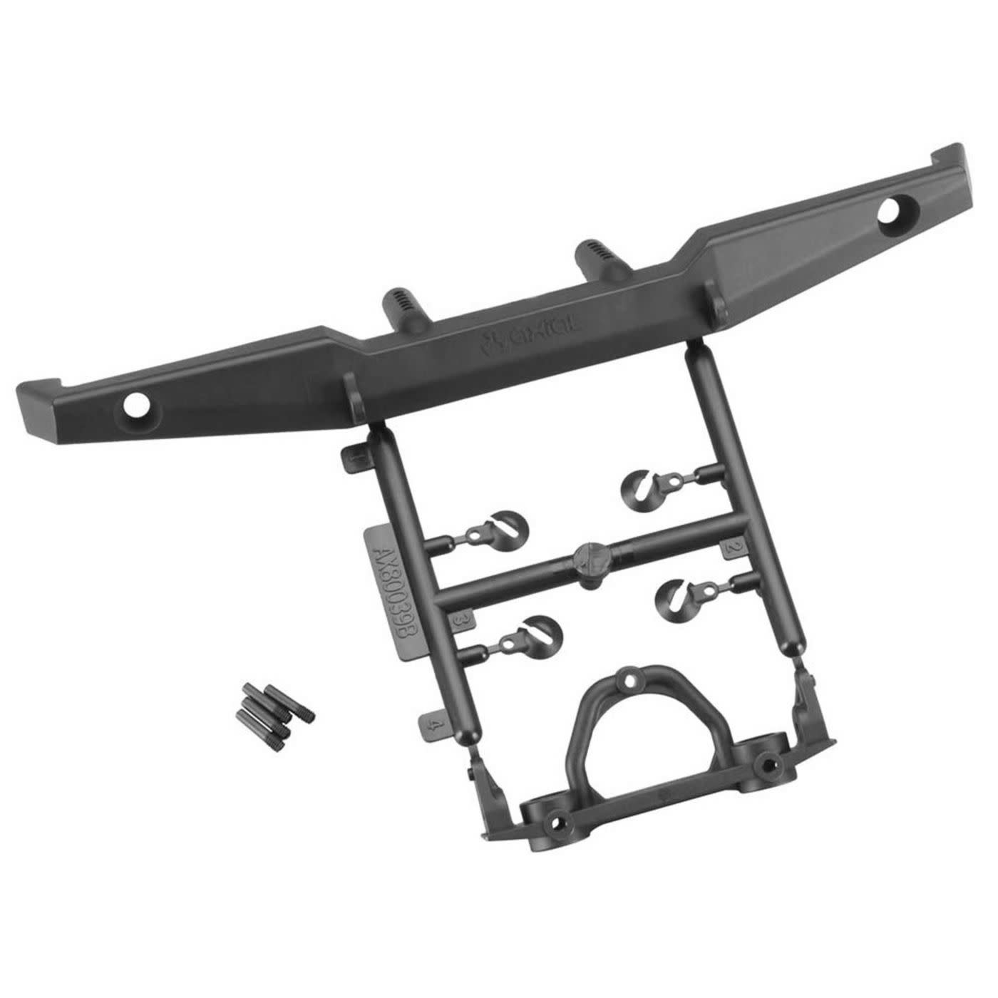 AX80039B SCALE REAR PLATE BUMPER SET