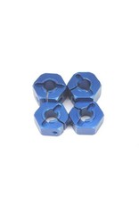 STRC SPTST3654-12B 12MM ALUMINUM " LOCK PIN STYLE" WHEEL HEX SET: BLUE (4)