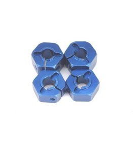 STRC SPTST3654-12B 12MM ALUMINUM " LOCK PIN STYLE" WHEEL HEX SET: BLUE (4)