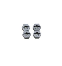 STRC SPTST1654GM ALUMINUM HEX ADAPTERS FOR TRAXXAS SLASH 4X4: BLUE (4)