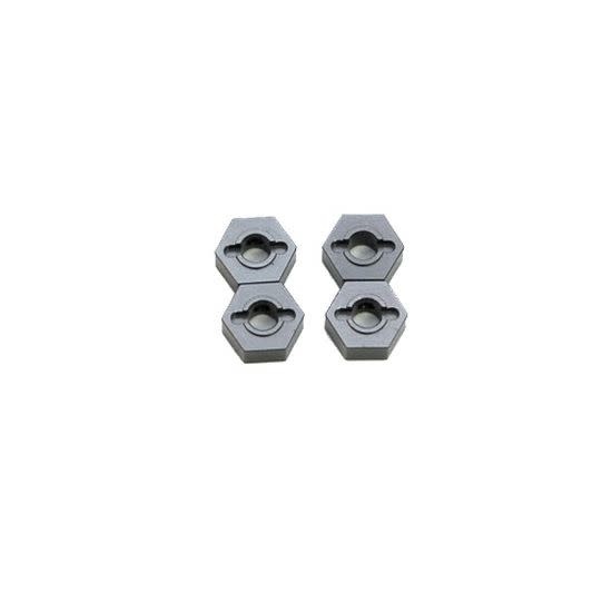 SPTST1654GM ALUMINUM HEX ADAPTERS FOR TRAXXAS SLASH 4X4: BLUE (4)