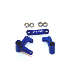 STRC SPTST3743XB ALUMINUM STEERING BELLCRANK FOR TRAXXAS 2WD: BLUE