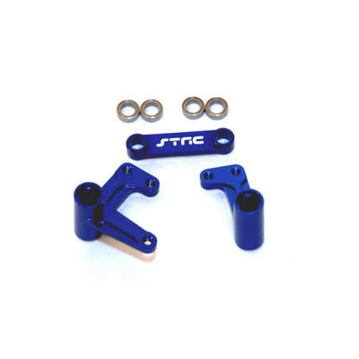SPTST3743XB ALUMINUM STEERING BELLCRANK FOR TRAXXAS 2WD: BLUE