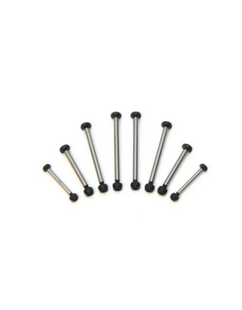 STRC SPTST3640BK STEEL SUSPENSION HINGE PIN W/ LOCK NUTS: TRAXXAS 2WD SLASH, RUSTLER, STAMPEDE