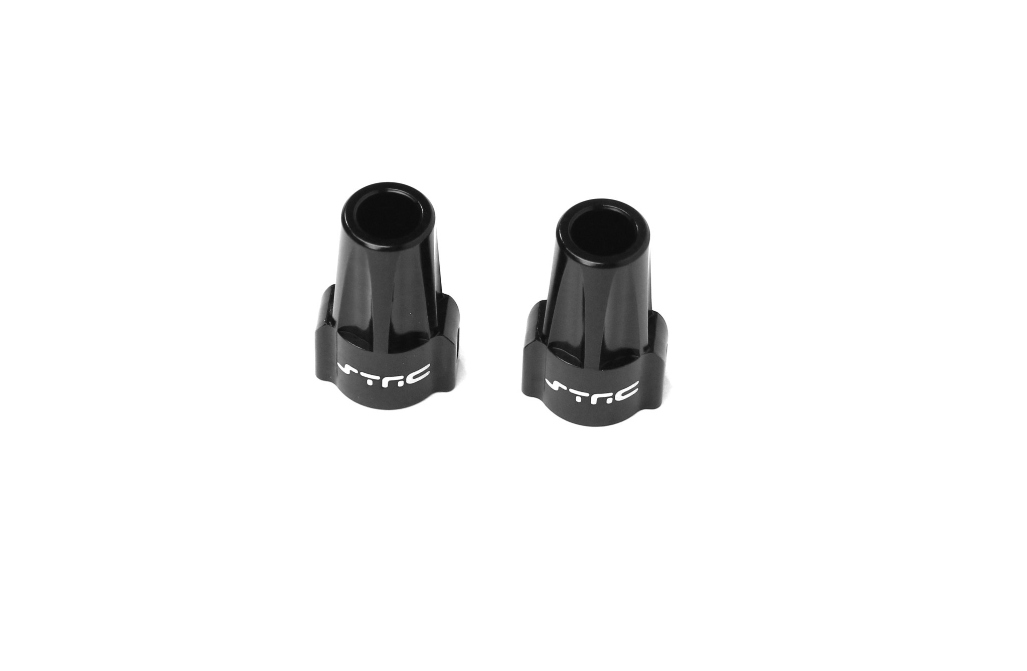 SPTSTA30493BK ALUMINUM REAR AXLE LOCK-OUTS FOR AXIAL SCX10: BLACK (2)