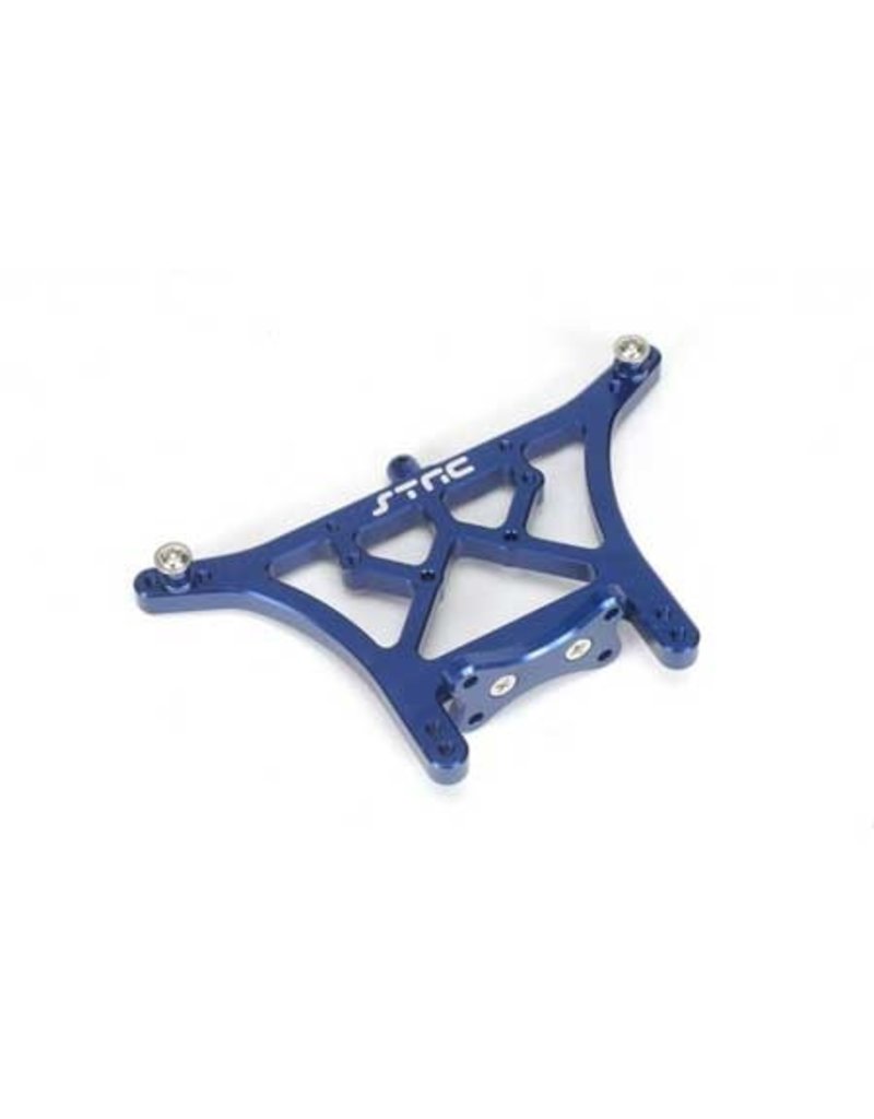 STRC SPTST3638B ALUMINUM REAR SHOCK TOWER FOR TRAXXAS 2WD: BLUE