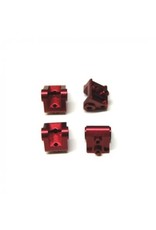 STRC STA31384XR ALUMINUM LOWER SHOCK/SUSPENSION LINK MOUNT FOR SCX10 II: RED (4)