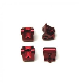 STRC STA31384XR ALUMINUM LOWER SHOCK/SUSPENSION LINK MOUNT FOR SCX10 II: RED (4)