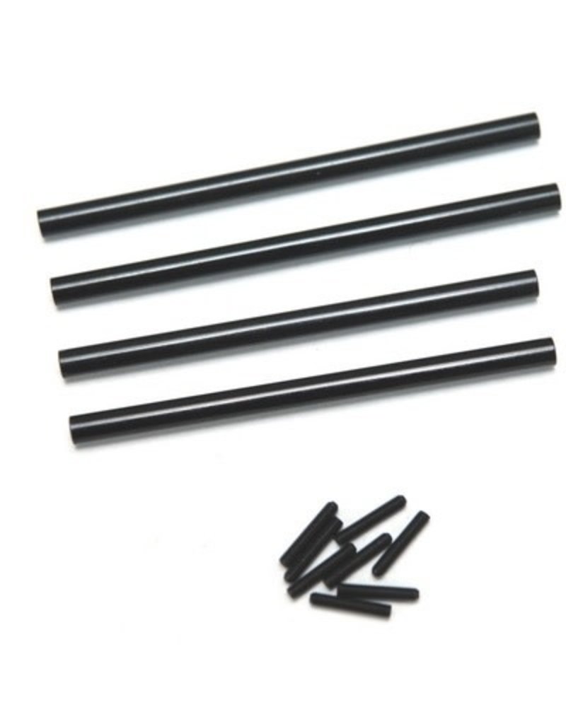 STRC SPTSTA30518BK ALUMINUM FRONT & REAR LOWER SUSPENSION LINKS FOR AXIAL SCX10: BLACK