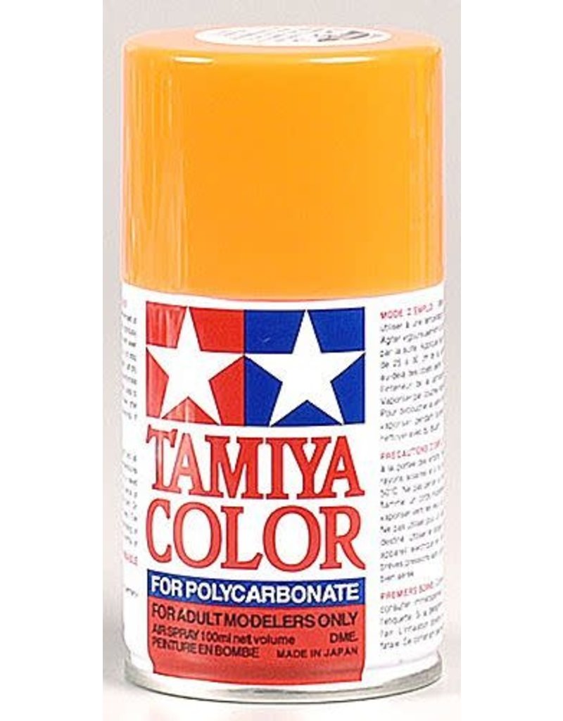 TAMIYA TAM86024 PS-24 FLUORESCENT ORANGE SPRAY PAINT 100ML