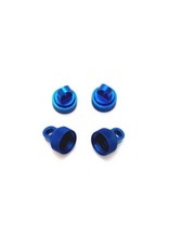 STRC SPTST3767B ALUMINUM SHOCK CAPS FOR TRAXXAS 2WD: BLUE (4)