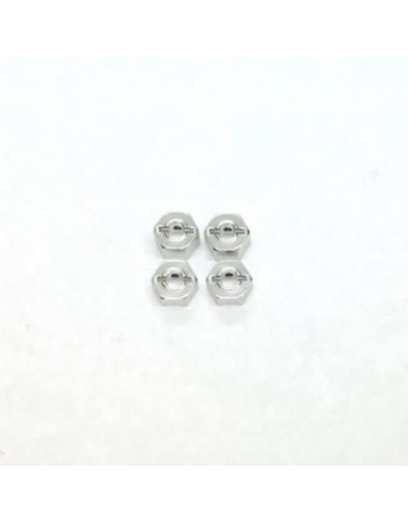 STRC SPTST3654-14S 14MM ALUMINUM CLAMP HEX SET FOR TRAXXAS 2WD: SILVER