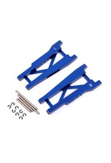 STRC SPTST3655XB ALUMINUM REAR A-ARMS WITH HINGE PINS FOR TRAXXA STAMPEDE, RUSTLER: BLUE (2)