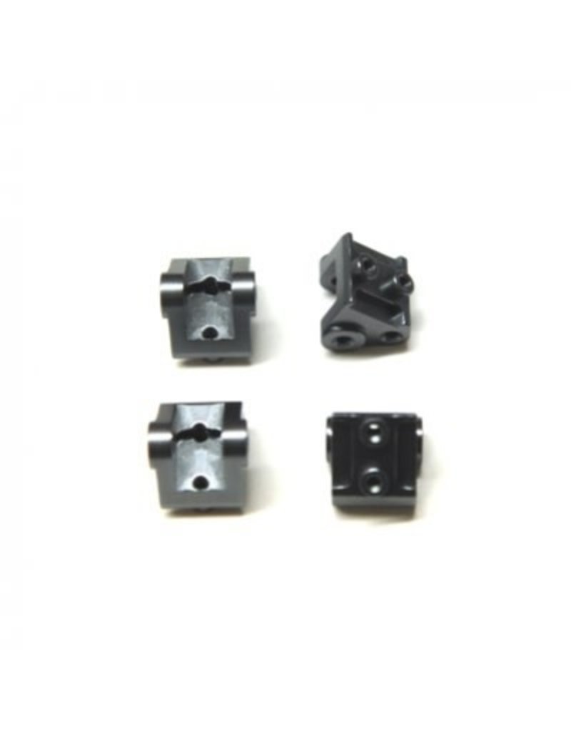 STRC STA31384XGM ALUMINUM LOWER SHOCK/SUSPENSION LINK MOUNT FOR SCX10 II: GUNMETAL (4)