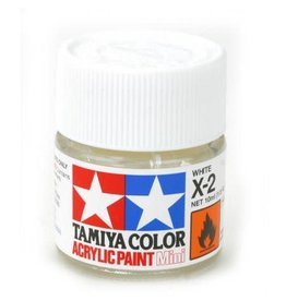 TAMIYA TAM81502 ACRYLIC MINI X2, WHITE