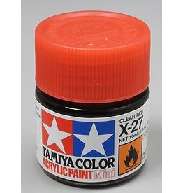 TAMIYA TAM81527 ACRYLIC MINI X27, CLEAR RED