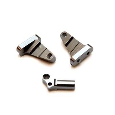 SPTSTA31375GM ALUMINUM CENTER TRANSMISSION MOUNTING BLOCKS FOR AXIAL SCX10 II: GUNMETAL