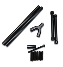 STRC SPTSTA80043UBK ALUMINUM FRONT & REAR UPPER SUSPENSION LINKS FOR AXIAL SCX10: BLACK