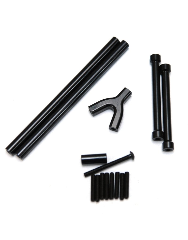 STRC SPTSTA80043UBK ALUMINUM FRONT & REAR UPPER SUSPENSION LINKS FOR AXIAL SCX10: BLACK