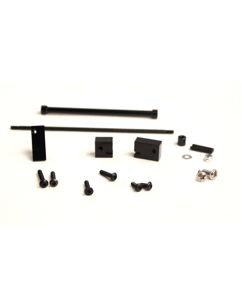 STRC SPTSTA30487BK ALUMINUM SERVO MOUNT / PANHARD KIT FOR AXIAL SCX10