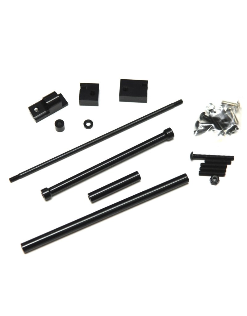 STRC SPTSTA30487XBK ALUMINUM OFF-AXLE SERVO MOUNT / PANHARD KIT FOR AXIAL SCX10